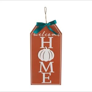 🌸 4 for $20 sale Harvest Wall Tag Décor With Bow, WELCOME HOME